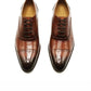 BROWN FULL BROGUE PUNCH LEATHER OXFORD