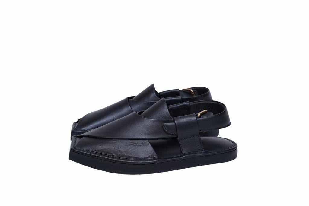 Kaptaan chappal Full Black