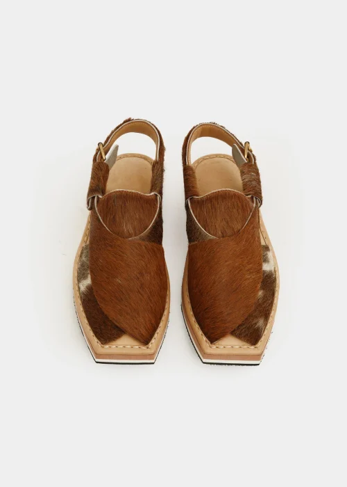 Kaptaan Chappal Original Animal Skin - Cow Leather
