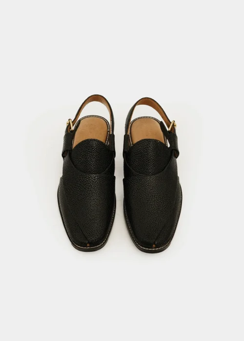 Black Peshawari Chappal DZ15