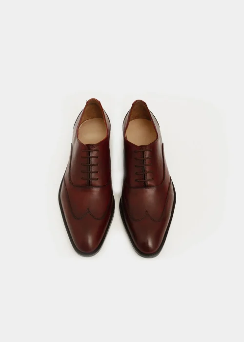 Men's Brown Leather Oxford Shoes