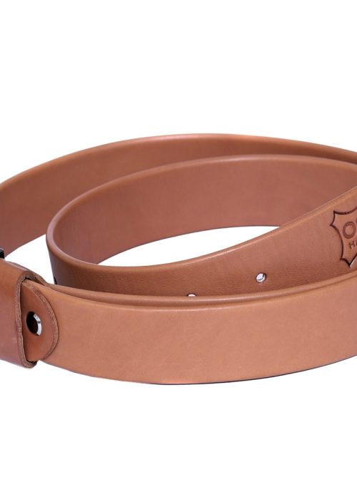 Men's Genuine Leather Belt, 100% Cow Leather with Anti-Scratch Pin Buckle