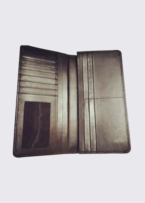 Long Leather Wallet for men's with external Card holder