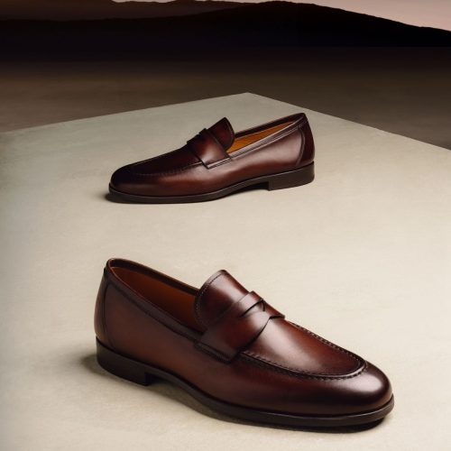 Brown Leather Loafer Shoes