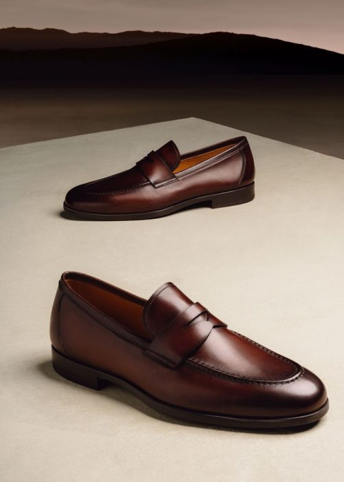 Brown Leather Loafer Shoes