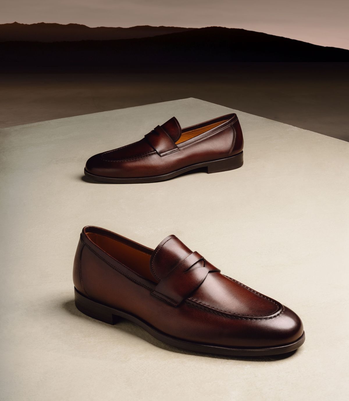 Brown Leather Loafer Shoes