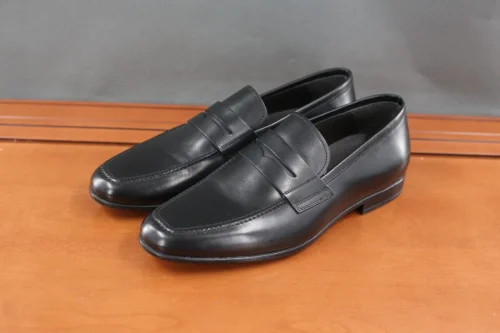 Classic Penny Loafers-Black